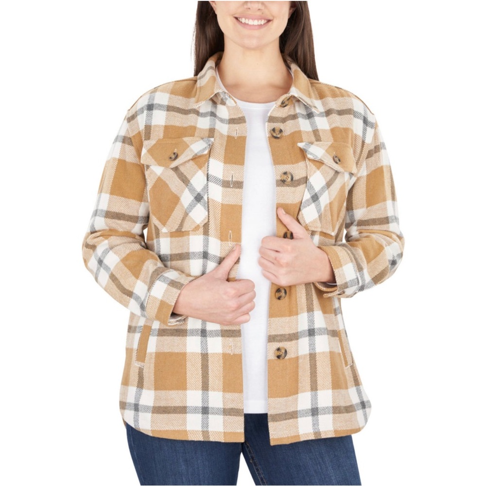 Ladies Plaid Shacket